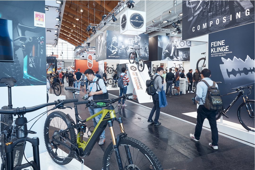 自行车展现场，欧洲自行车展现场，自行车贸易展