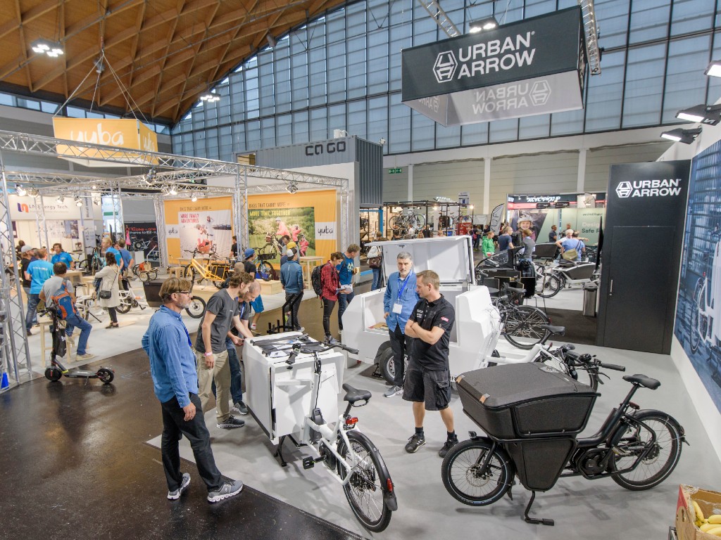 自行车展现场，欧洲自行车展现场，自行车贸易展