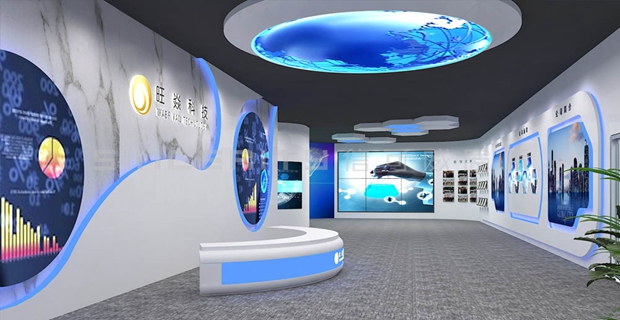 旺焱科技智能企业展厅设计效果图