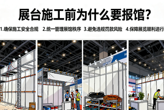 展台设计施工前报馆